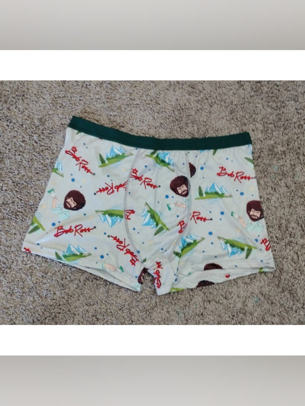 Bob Ross "Happy Little Trees" Novelty Boxer Briefs